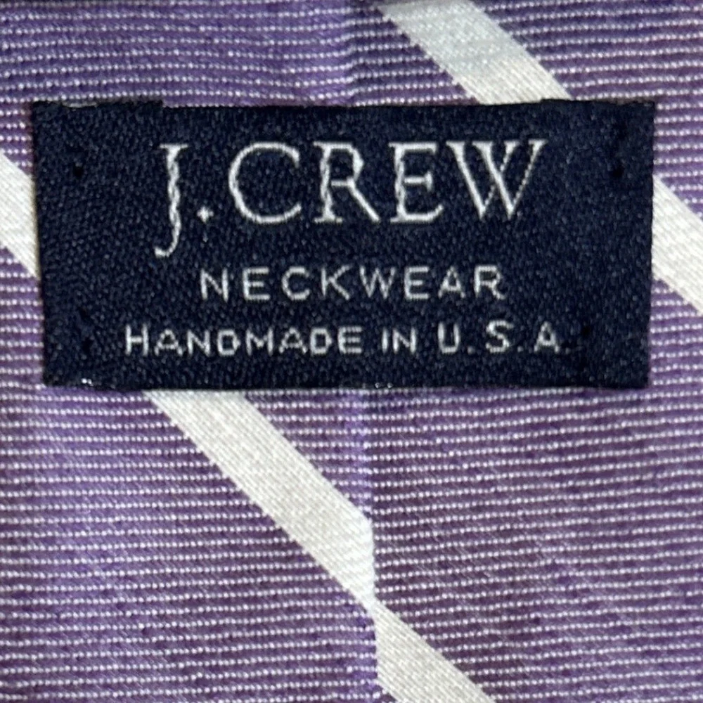 Men's Assorted Lot of J. Crew Neckties 4 Handmade Cotton Linen 1 Silk‎